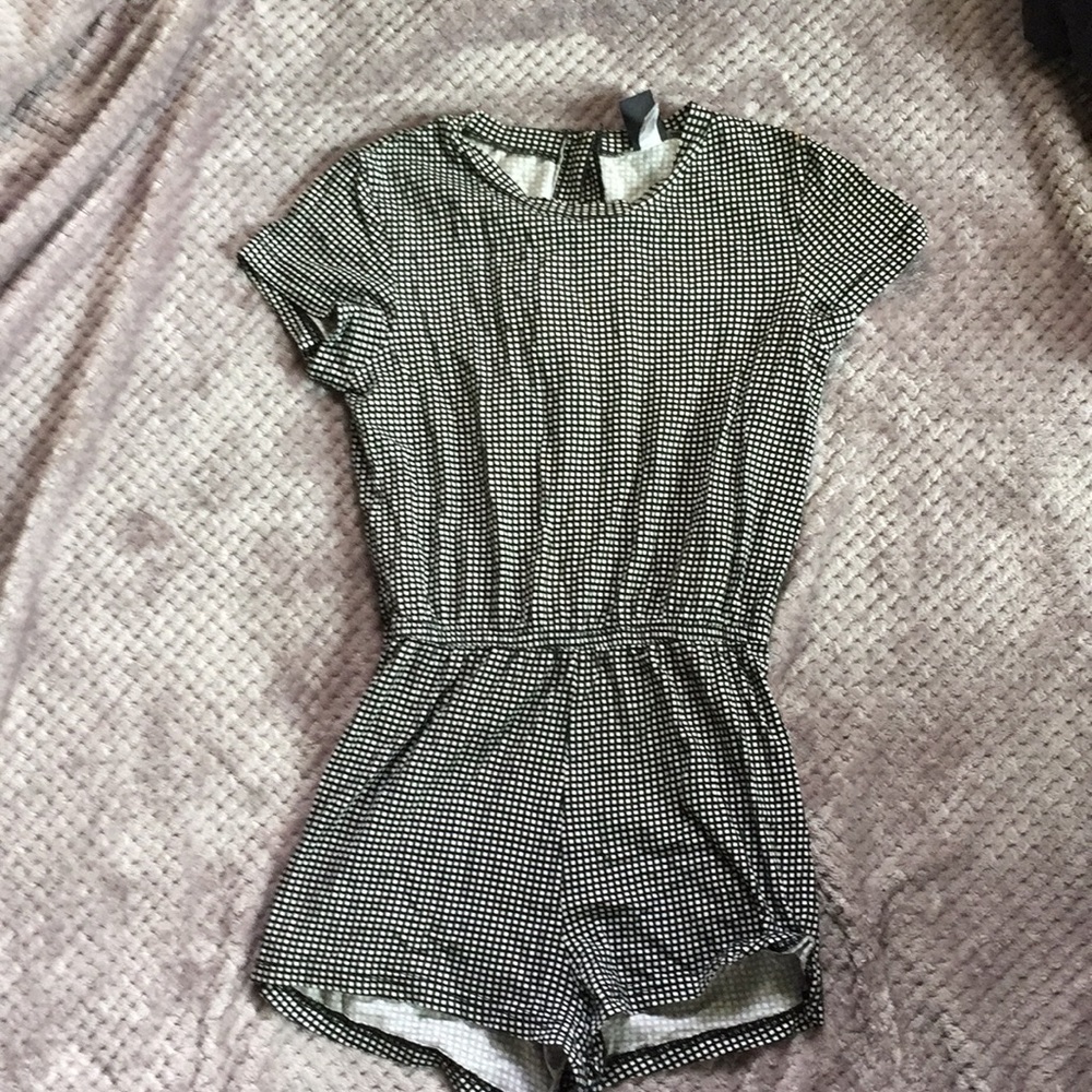 American apparel gingham romper